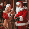 Christmas Mr and Mrs Claus Diamond Painting