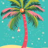 Christmas Palm Tree Art Diamond Painting