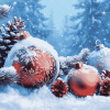 Christmas Snowy Landscape Diamond Painting