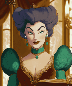 Cinderella Lady Tremaine Animation Diamond Painting