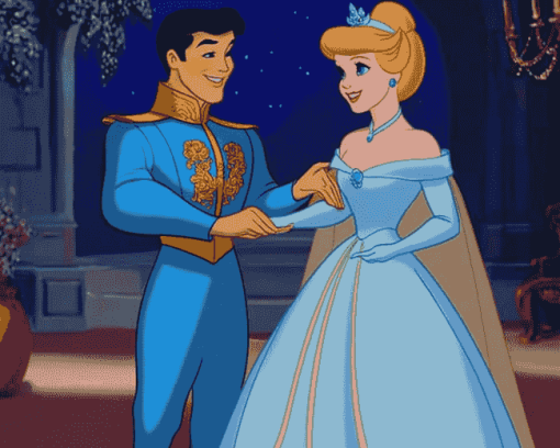 Cinderella and Prince Charming Diamond Painting