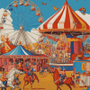 Circus Ferris Animation Diamond Painting