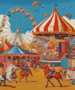 Circus Ferris Animation Diamond Painting