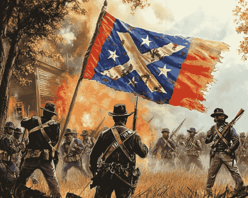 Civil War Confederate Army Diamond Painting