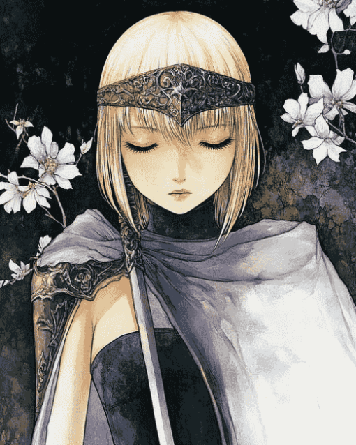 Clare Claymore Fantasy Diamond Painting