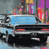 Classic 1968 Dodge Charger Diamond Painting