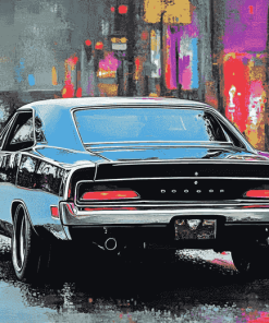 Classic 1968 Dodge Charger Diamond Painting