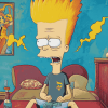 Classic Beavis And Butthead Diamond Painting