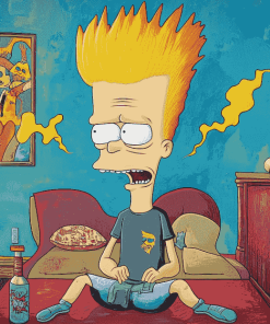 Classic Beavis And Butthead Diamond Painting