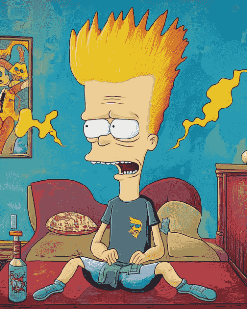 Classic Beavis And Butthead Diamond Painting