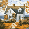 Classic Cape Cod House Diamond Painting