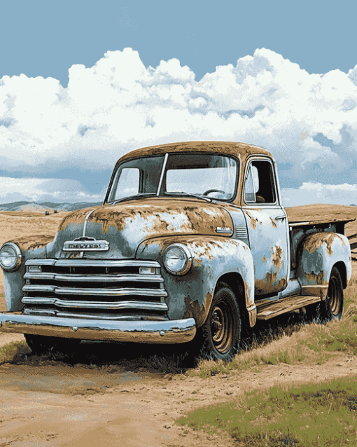 Classic Chevy Truck Diamond Painting