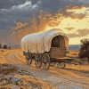 Classic Covered Wagon Diamond Painting