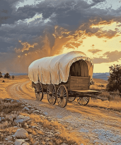 Classic Covered Wagon Diamond Painting