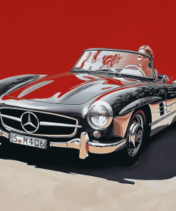 Classic Mercedes SL 300 Diamond Painting