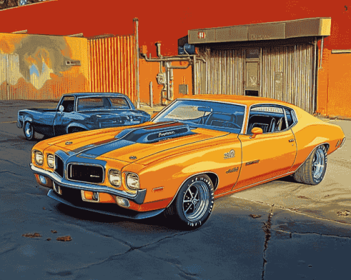 Classic Pontiac 1970 GTO Diamond Painting