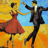 Classy Dancers Pop Animation Diamond Painting