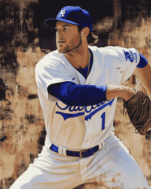 Clayton Kershaw Baseball Legend Diamond Painting