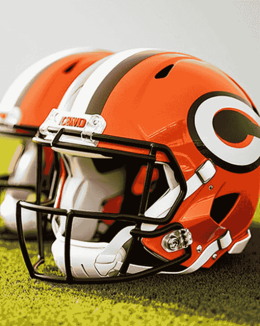 Cleveland Browns Football Helmet Diamond Painting