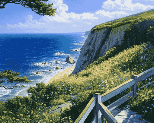 Cliffs of Block Island Diamond Painting