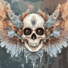 Coatlicue Skull Skeleton Diamond Painting