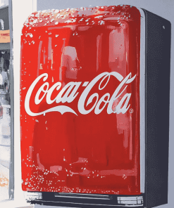 Coca Cola Logo Refrigerator Diamond Painting