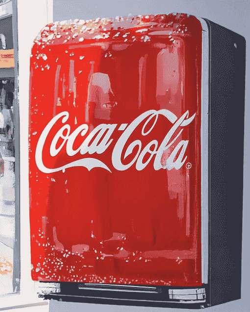 Coca Cola Logo Refrigerator Diamond Painting