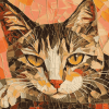 Collage Mosaic Cat Diamond Painting