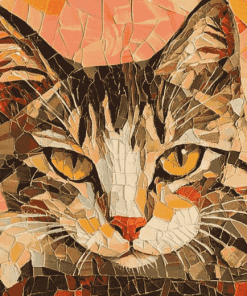 Collage Mosaic Cat Diamond Painting