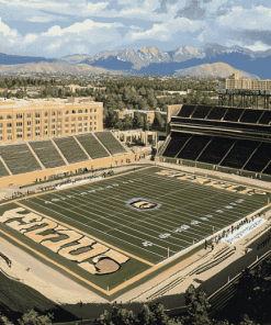 Colorado Buffaloes Stadium Landscape Diamond Painting