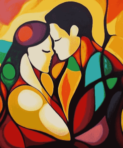 Colorful Abstract Lovers Diamond Painting