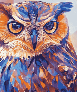 Colorful Abstract Owl Diamond Painting