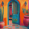 Colorful Andalusia Hacienda Diamond Painting