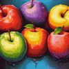 Colorful Apple Fruits Diamond Painting