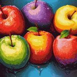 Colorful Apple Fruits Diamond Painting