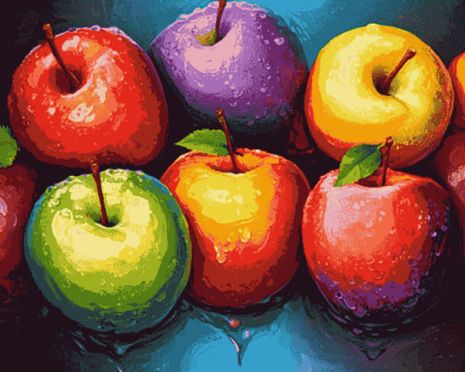 Colorful Apple Fruits Diamond Painting