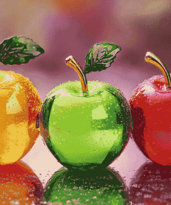 Colorful Apple Glass Diamond Painting