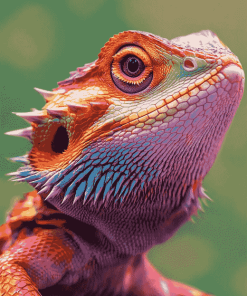 Colorful Bearded Dragon Diamond Painting