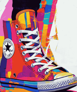 Colorful Converse Pop Art Diamond Painting