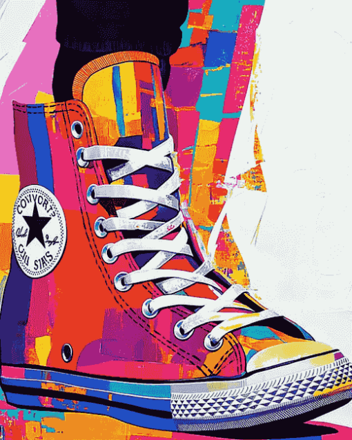 Colorful Converse Pop Art Diamond Painting