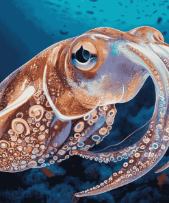 Colorful Cuttlefish Diamond Painting