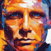 Colorful Daniel Craig Celebrity Diamond Painting