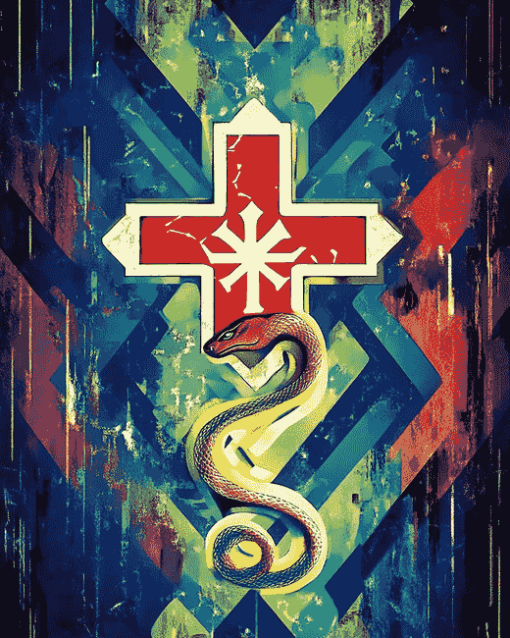 Colorful EMS Star Of Life Diamond Painting