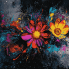 Colorful Flower Blossom Diamond Painting