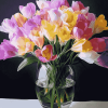 Colorful Freesias Bouquet Diamond Painting