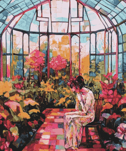 Colorful Greenhouse Abstract Diamond Painting