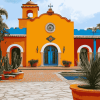 Colorful Hacienda Homes Diamond Painting