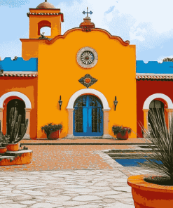 Colorful Hacienda Homes Diamond Painting