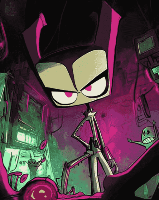 Colorful Invader Zim Series Diamond Painting