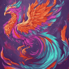 Colorful Phoenix Fantasy Diamond Painting